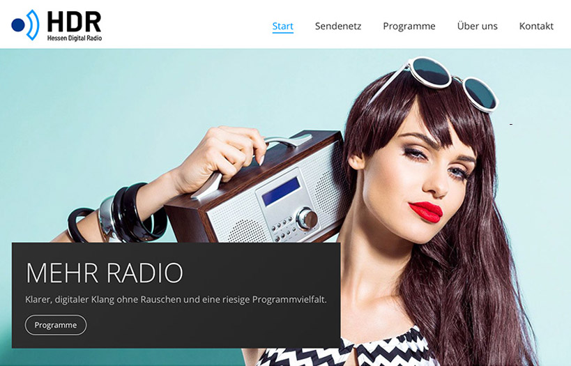 Abbildung: Website Hessen Digital Radio