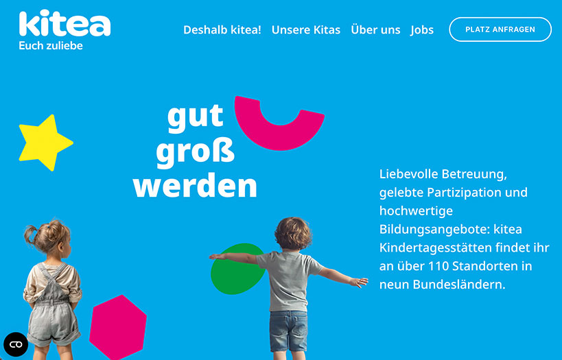 Abbildung: Webdesign Kitea