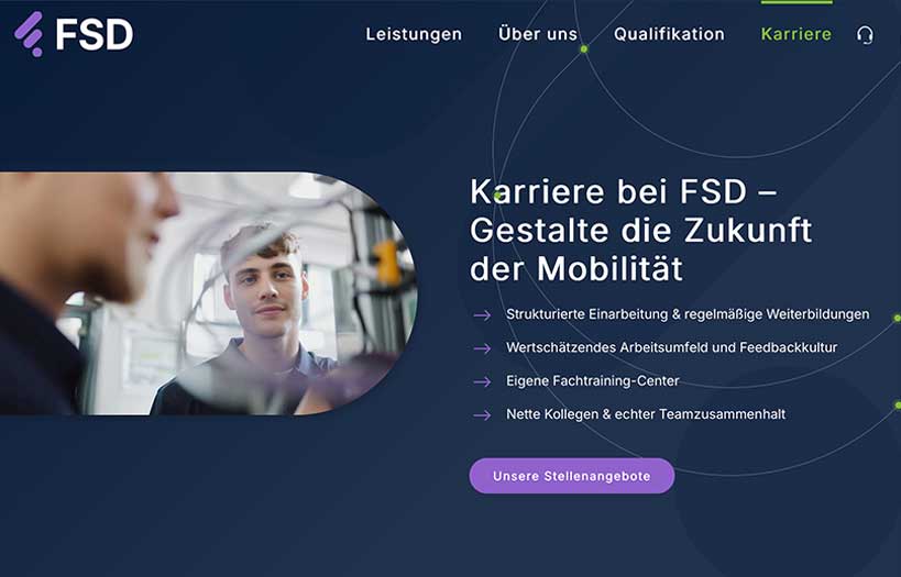 Abbildung: YOOtheme Webdesign Field Service Deutschland