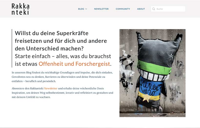 Abbildung: YOOtheme Webdesign Rakkanteki